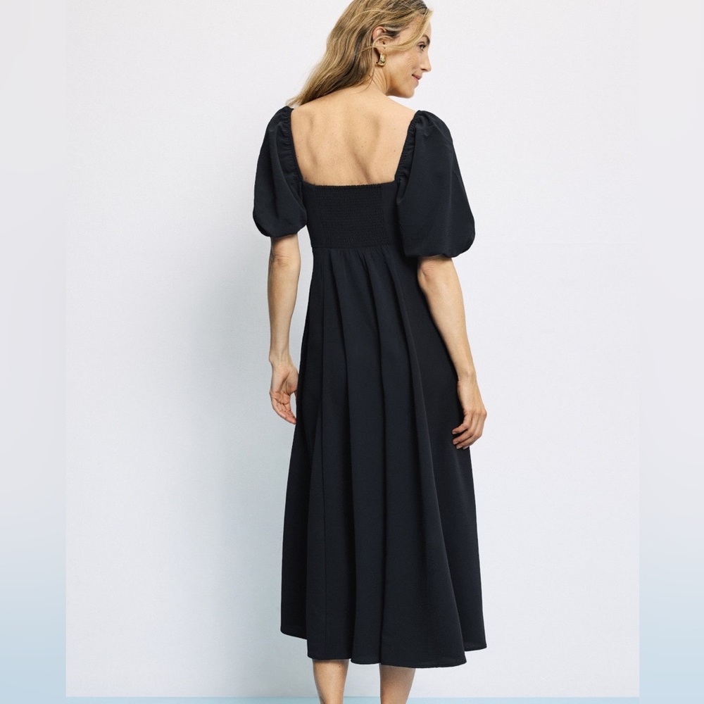 Hill House Black Midi Dress - Picture 2 of 7